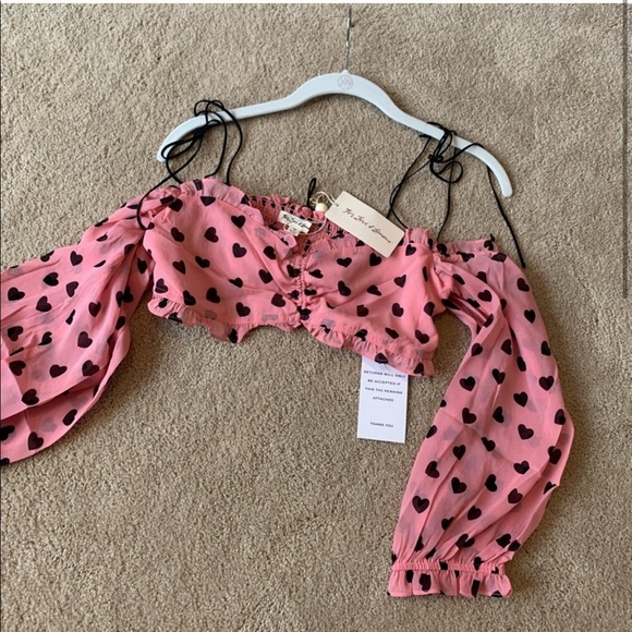For Love And Lemons Tops - For Love & Lemons Dominique crop top